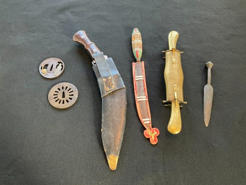 Group six old antique - group, of